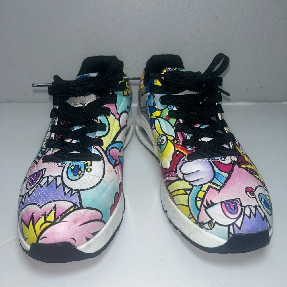 LIMITED EDITION Skechers Street Los Angeles Vexx Uno Doodle  Black Laces Artist